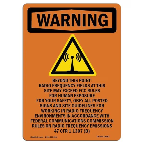 Safety Sign, OSHA WARNING, 5